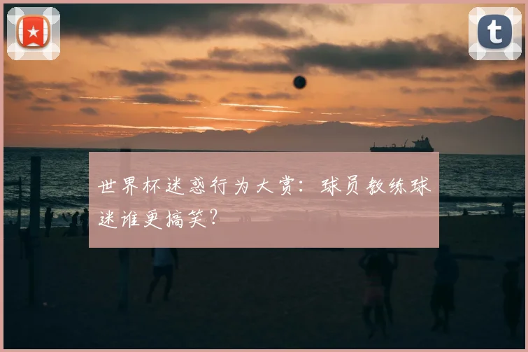 世界杯迷惑行为大赏:球员教练球迷谁更搞笑?